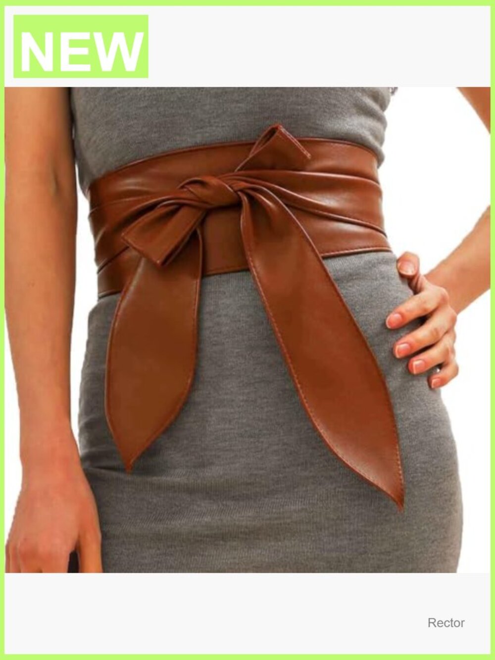 Wide Obi Wrap Belt Fashion Corset Belt Leather Knot Belt for Dress - Picture 6 of 7